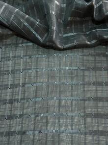 Voile Fabric Checkered Curtain | Checkered Voile - Curtains, General Decorations - Gray 06 - View 2