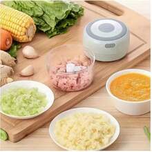 Mini Vegetable Chopper,Tomato Dicer Chopper Cutter & Ginger Meat Mincer For Kitchen - Green - View 3