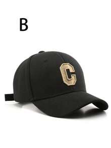 1pc Unisex Thick Brim C Letter Embroidered Fashion Baseball Cap - Multicolor - View 10