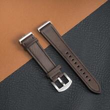 Correa de cuero de poliuretano compatible con Samsung Galaxy Watch Fit 3, banda circular de alta calidad y transpirable adecuada para la pulsera del Galaxy Watch Fit 3 - Galaxy Fit 3 - Ver 17