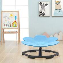 Carousel Sensory Swivel Chair With Non-Slip Metal Base - Baby Blue - View 7