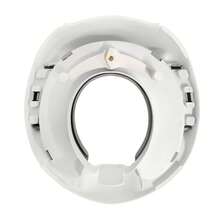 Toilettensitz WC-Sitz Töpfchen mit Anti-Rutsch PU Gepolstert Kissen inkl. Griff und Spritzschutz - gräulich-weiß - Übersicht 3