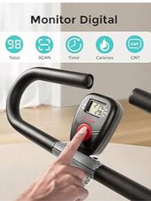 S unny H ealth & Fitness Row-N-Ride Entrenador Asistido para Sentadillas, Equipo De Ejercicio Plegable Y Fácil De Montar para Gimnasio En Casa con Resistencia Ajustable - NO. 077S - Plateado - Ver 5