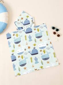 Kids Hooded Bath Towel, Quick Dry Super Absorbent Beach Robe, Suitable For Girls And Children, For Home, Bathing And Beach Use - Multicolor - View 18