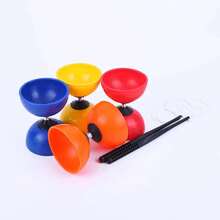 Juguete chino Yoyo Diabolo, equipo de entrenamiento de integración sensorial, juego de juguetes para hacer ejercicio, juguete para niños y ancianos YOYB - Azul L - Ver 4