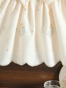 Đầm công chúa dáng chữ A không tay cổ tròn, nơ 3D phía sau, khóa kéo nửa thân cho bé gái, kiểu dáng thời trang đa năng, thích hợp làm quà sinh nhật cho bé gái, mùa xuân/hè, phù hợp cho tiệc tùng, họp mặt và mặc hàng ngày. - Màu be - Xem 8