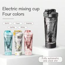 shiying 1个电动蛋白粉摇摇杯，可充电电池供电搅拌器，24盎司带锁搅拌杯，PC USB充电搅拌机，便携式蛋白粉摇摇杯，男女通用 - 彩色 - 查看 11