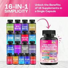 Zoyava Hormone & Cycle Support – Women's All-In-One Supplement With Myo-Inositol, D-Chiro Inositol & 13+ Active Ingredients – 90 Vegan Capsules – Made In USA - 2瓶 - 查看 7