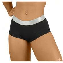 shortinho boxer Feminino de algodão com 5 unidades - Multicolorido - Visão 3