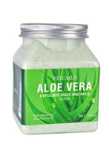 Exfoliante corporal de frutas vegetales de 500 g para limpieza profunda, exfoliación y suavizado de la piel; exfoliante de sales de baño - Aloe vera - Ver 9