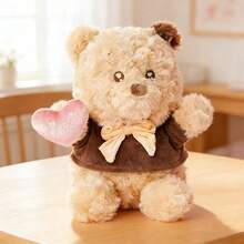 Miniso Disney Winnie The Pooh Series, No.10 Chocolate Cosplay Sitting Plush Doll, Chocolate Fragrance & Soft Plush Material, Cute Design, Ideal For Home Decor & Girl-Style Gift(1 PC) - Brown - View 3