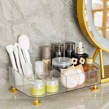 1个桌面收纳盒，客厅整理盒，多隔层分类收纳盒，文具、茶几、遥控器、化妆品多功能收纳盒。化妆品和洗漱用品收纳。 - 彩色 - 查看 7