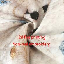 1pc Rabbit Decorative Pillow Cover, 2D Printed Not Embroidered, Vintage Rabbit & Floral Pattern, Zipper Closure Plush-Like Cushion Cover, Suitable For Bedroom Decor | Vintage Style | Easter Decor, Machine Washable For All Seasons, Fits Sofa, Bed, Car Seat - Multicolor - View 6
