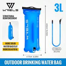 WRELS 1L/1.5L/2L/3L Large Capacity Collapsible Water Bag, Handheld Or Backpack Suitable For Cycling, Hiking, Running And Travel - Upgraded Water Bag - View 12