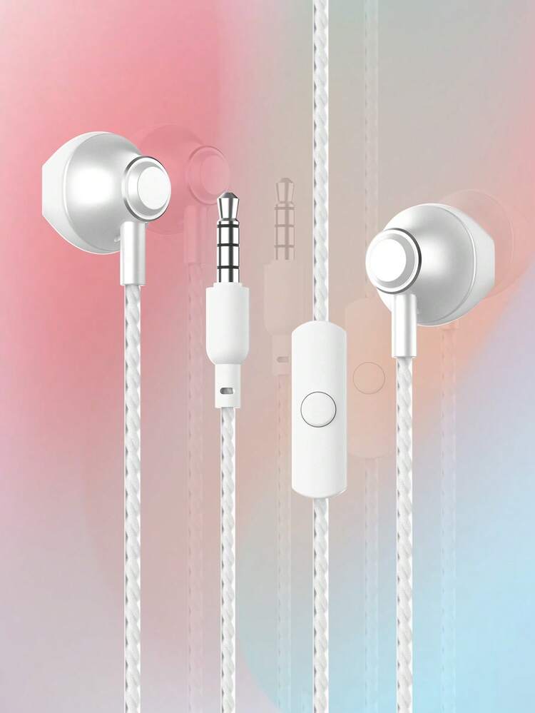 Macaron Color Wired Earphones With Built-In Storage Box - 3.5mm - View 10