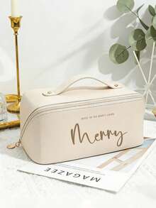 Túi đựng mỹ phẩm có thể tùy chỉnh, Túi đựng mỹ phẩm đa năng cá nhân hóa, Túi đựng mỹ phẩm cầm tay cỡ lớn, Túi đựng mỹ phẩm bằng da PU, Có thể tùy chỉnh tên, Túi đựng đồ trang điểm, Túi đựng đồ vệ sinh cá nhân, Túi đựng mỹ phẩm du lịch, Tùy chỉnh cá nhân, Món quà lý tưởng cho bạn gái, bạn trai, bạn bè, Ngày Valentine, Phù dâu, Đám cưới, Sinh nhật, Ngày của Mẹ, Năm mới, Ramadan - Nhiều màu - Xem 3