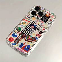 Suitable For / Redmi Phone Cases Graffiti Painting Phone Cases  14 M4PRO M13T M11Lite/ Redmi Note9/ Note10 Note11 Note12Pro Note13 Note13Pro 11T Note8/ Redmi 10A/ A3 Redmi K60  Redmi Series Phone Cases Cartoon Transparent Cases New Phone Protective Cases - Clear - View 4