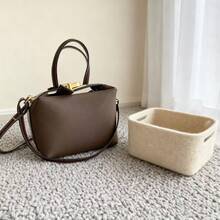 2026 New Style Bags, Lunch Box Bag, Square Bag, Suitable For Daily Commuting - Brown - View 1