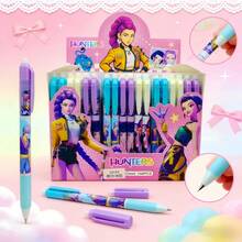12pcs/Set KPOP Witch Hunt Popular Erasable Neutral Pens, Student Essential Stationery, Suitable For Multi-Occasion Gifts Like New Year, Valentine's Day And Easter, Random Styles And Packaging - Multicolor - View 5