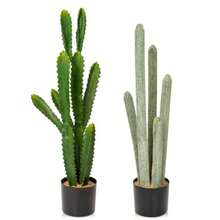 Cactus Artificial Grande 82.6 cm en Maceta para Decoración del Hogar Jardín Oficina Regalo para Inauguración de Casa-B029 - Mezcla - Ver 6