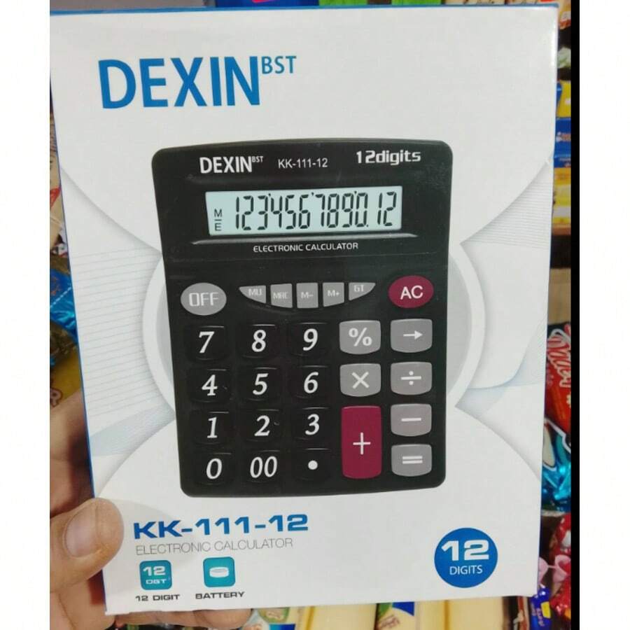 Calculadora Electrónica Multicolor 12 Dígitos Dexin-BST - Una pieza - Ver 1