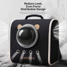 Cat Space Cabin Backpack Large Capacity Pet Backpack Cat Outdoor Anti-Stress Breathable - Multicolor - View 3