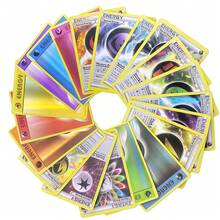 300张完整英文版宝可梦卡牌（V系列、Vmax、GX稀有卡），精心制作，高HP，强力战斗力，是宝可梦动画、游戏、周边商品、生日和节日派对的必备礼物 - 彩色 - 查看 8