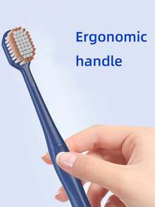 6支装高品质软毛成人牙刷，情侣及家庭超值装 - 彩色 - 查看 6