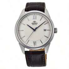 Automatic Mechanical Watch, White Dial, Leather Strap, Business Men's Wristwatch RA-AC0017S10D - White - View 2