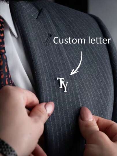 1pc Customized Name Brooch Pin, Personalized Stainless Steel Lapel Pin With Tag, Suitable For Business Style, Fit For Bridesmaid Gift, Birthday, Christmas, Father's Day And Girlfriend,Durable,Engraved,Stainless,Colorful,Cute,Adorable,Funny,Kawaii,Y2K,Stylish,Unisex,Casual,Custom,Personalized,Unique,Customized,Ideal Gifts For Him,Ideal Gifts For Her,Her,Boyfriend,Girlfriend,Family,Friends