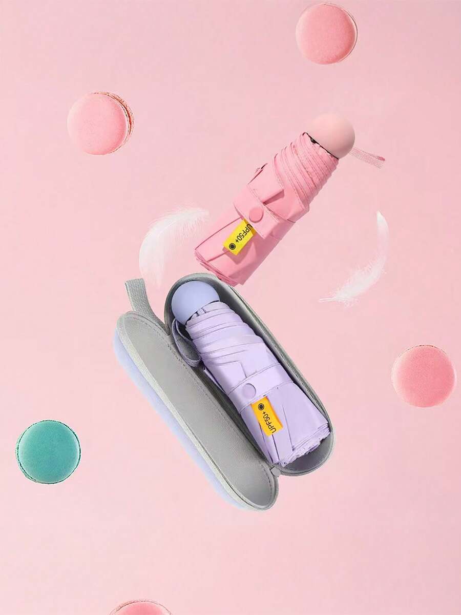 这款轻便小巧的六骨雨伞既能防雨又能防晒，超级便携，专为女性设计。