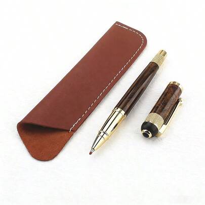 Hot Vintage Marble Ballpoint Pen Luxury Gold Trim Metal Pen For Executive Business Gift