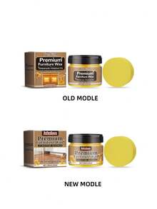 80g Wood Polishing Beeswax, Furniture Renewal, Brightening, Degreasing, Polishing Care Wax (Random Shipment Of New And Old Versions) - Yellow - View 12