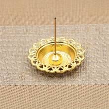 1 Set Vintage Arabic Style Metal Incense Burner, Retro Gold Incense Holder, Backflow Incense Burner Decor, Ash Tray, Desktop Miniature Ornament, Home Decor, Room Decor, Tabletop Decor, Creative Home Fragrance Gift - Big Round Head - View 8