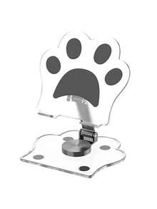 Soporte plegable para teléfono con diseño de pata de gato, adecuado para escritorio, con parte superior redondeada, para oficina y ver videos. Compatible con teléfonos inteligentes y tabletas, con gran capacidad de carga, regalo perfecto para cumpleaños, familia y amigos - Soporte para teléfono - Ver 13