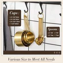 Juego de 10 Accesorios de Cocina Dorados LemonRoad, Incluye Cuencos de Mezcla con Tapas Herméticas, Colador, Rallador, Exprimidor de Limón, Peladores y Batidor de Huevos, Acero Inoxidable - Dorado - Ver 4