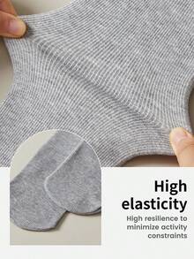 1 Pair Women's Vertical Striped Fashionable Sexy Leggings/Tights, Suitable For Casual Everyday Wear, Commuting, And Home Use In Spring And Autumn - Light Grey - View 4