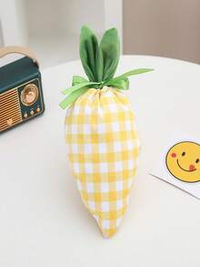 Carrot Shaped Gift Bag, Drawstring Velvet Pouch, Party Favor Bag, Easter Gift Bag - Multicolor - View 8