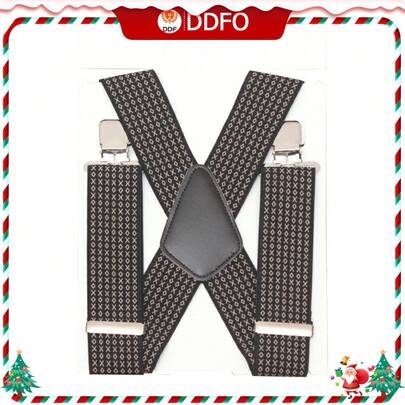 Jacquard Braces Strap 50mm Wide Heavy Duty Suspenders Adjustable Unisex From Ddf The Best Price