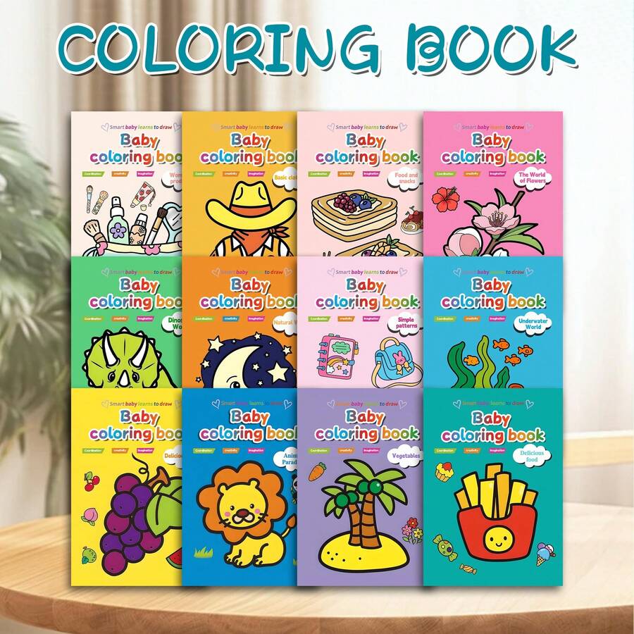 GDTME Sách tô màu chủ đề khủng long, khổ A5, 32 trang, hai mặt, dành cho trẻ em, thích hợp làm quà tặng Ngày của Mẹ và Ngày của Cha. - quần áo hàng ngày - Xem 1