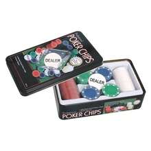 OISE ART STORE Set Poker Chips Professioale 100 Fishes Fiches Dakota Texas Holdem 100 Chips - - Multicolore - Visualizzare 2