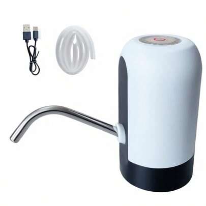 1-Touch Automatic Water Dispenser, Leak-Proof Design, Fits 3-5 Gallon Bottles, Compatible With Large Capacity Bottles, Suitable For Home, Camping And Office Use - Easy Installation, Plug And Play, Durable And Hygienic. USB Water Dispenser, Water Bottle Pump, Portable Water Pump, Automatic Water Dispenser Pump, Mini Water Dispenser