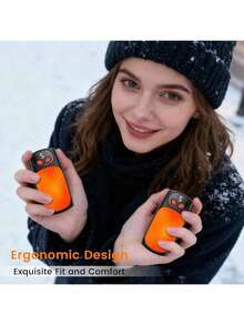 2 Stück wiederaufladbare magnetische Handwärmer mit Digitalanzeige, tragbare Heizung für Outdoor zum Skifahren, kompakt und leicht zu tragen, angenehmer Griff, unverzichtbarer tragbarer Handwärmer für den Winter, perfektes Geschenk für Frauen zu Feiertagen, Valentinstag, Geburtstag - A - Übersicht 4