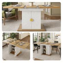 Dining Tables - White + MDF - View 2