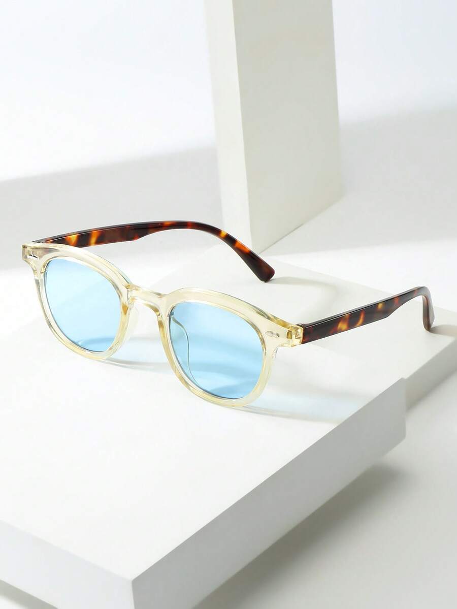 1副猫眼小框时尚眼镜，高品质个性化简约时尚眼镜，适合派对、休闲、旅行、海滩、日常佩戴