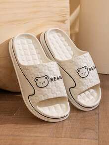 Summer New Bear Printed Slippers, Unisex Sandals, Multi-Color Options, Men's Large Size Slippers, EVA Women's Indoor Slippers, Simple Design, Soft And Comfortable Soles, Silent Walking, Suitable For Bathroom, Home, Dormitory Or Office Wear, Suitable For All Seasons - Women's Slippers - View 23
