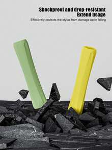 Apple Pencil Grip Sleeve For IPad, Rhombus/Arc Texture Anti-Drop Silicone Protective Case, Soft Silicone Non-Painful Hand, Compatible With Apple Pencil Stylus Grip - Multicolor - View 2