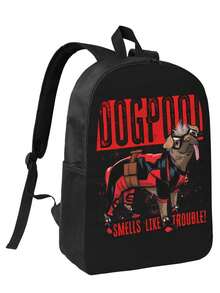 2025 New Deadpool & Wolverine Dogpool Custom Graphic Polyester Backpack - Bold Prints & Practical Storage - 長方形 - 查看 1