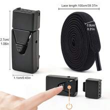 1Pair No-Tie Elastic Shoelaces With 2 Triangle Buckles Lightweight Stylish Adjustable Tightness Anti-Slip Secure Buckle Easy On Off For Sneakers Casual Shoes Skate Shoes - Multicolor - View 2