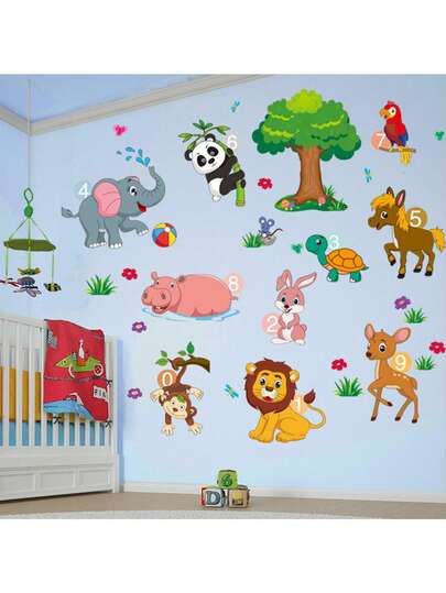 Naklejki ścienne 3D do dekoracji sypialni, pokoju dziecięcego, naklejki ścienne z postaciami z kreskówek dla dzieci, samoprzylepne dekoracje ścienne